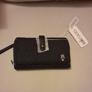 Sakroots Black Quilted Wristlet